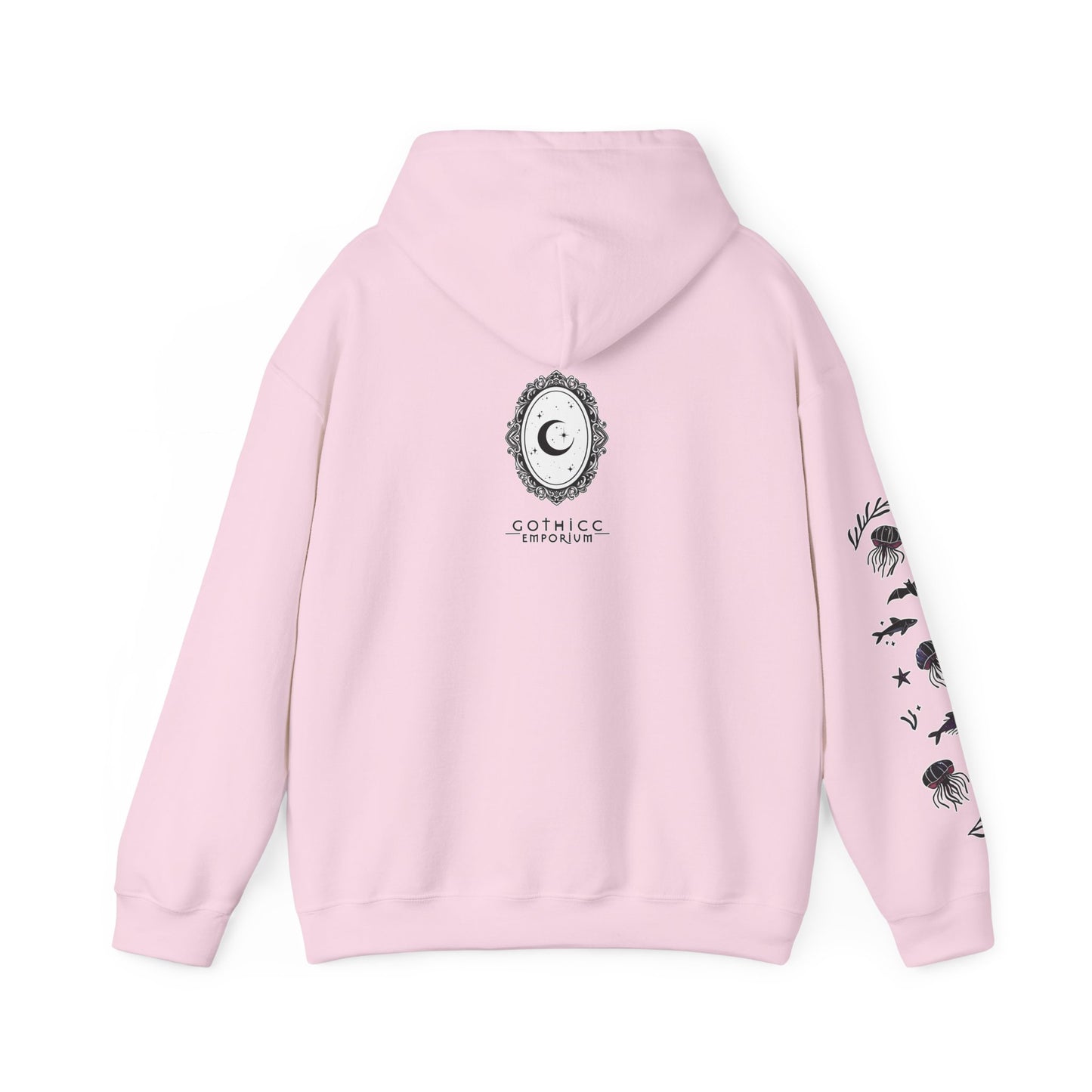 🧜‍♀️“Siren in the Shadows” Unisex Heavy Blend™ Hooded Sweatshirt — haunting, hypnotic, and draped in danger 🖤🌊🧜‍♀️🌑