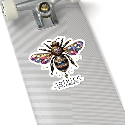 🐝 “BEEJEWEL” Kiss-Cut Sticker — sweet sting with sparkle 🖤💎🍯