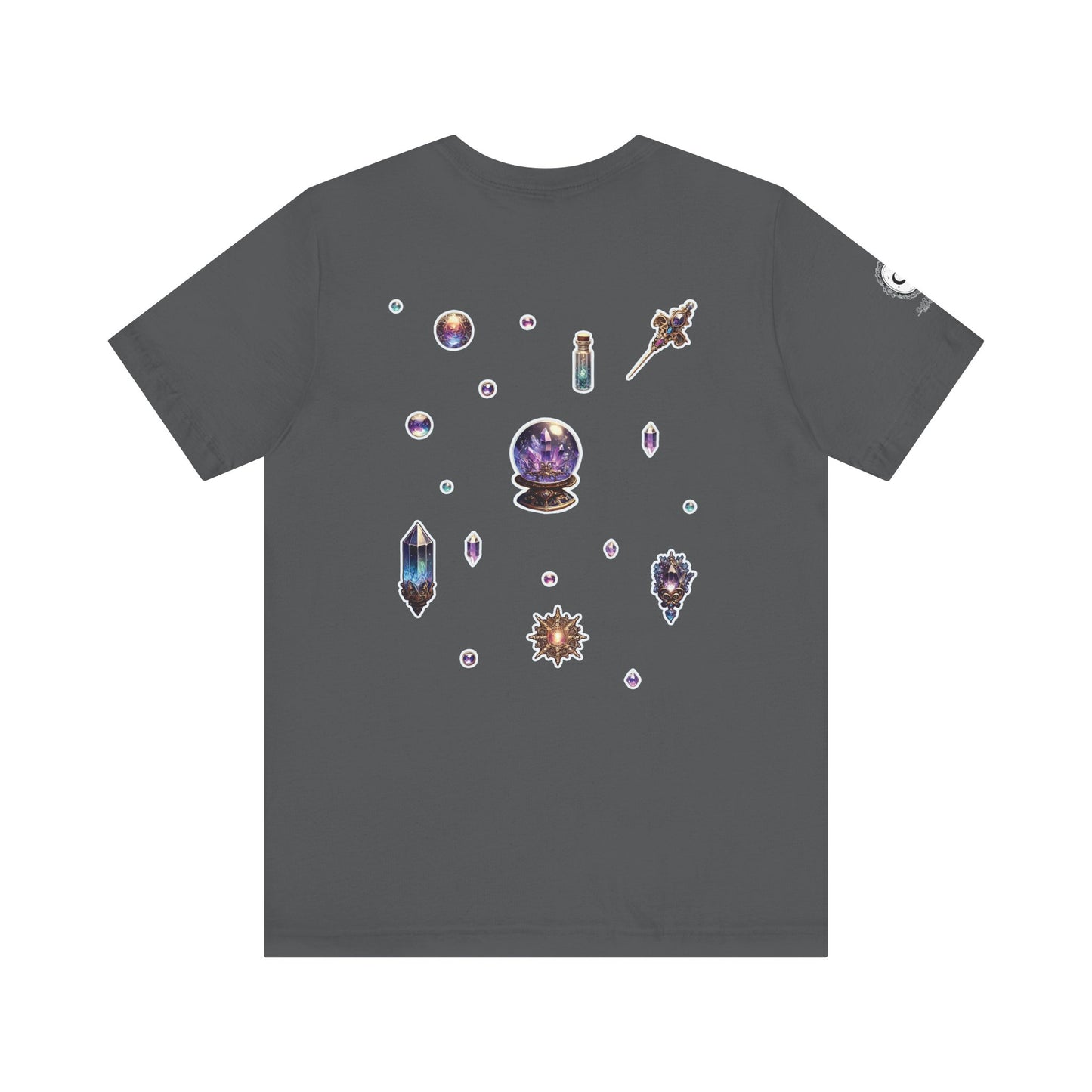 “Crystal Gem” Unisex Jersey Short Sleeve Tee — smooth, sharp, and charged with cosmic energy 💎🌌🖤