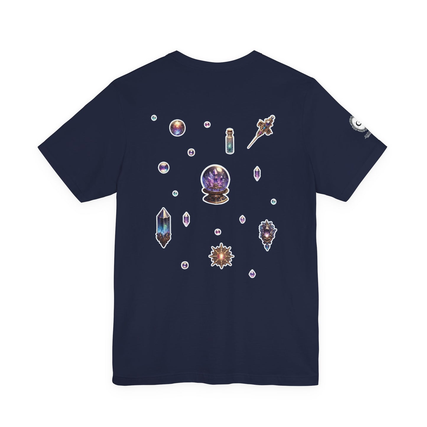 “Crystal Gem” Unisex Jersey Short Sleeve Tee — smooth, sharp, and charged with cosmic energy 💎🌌🖤