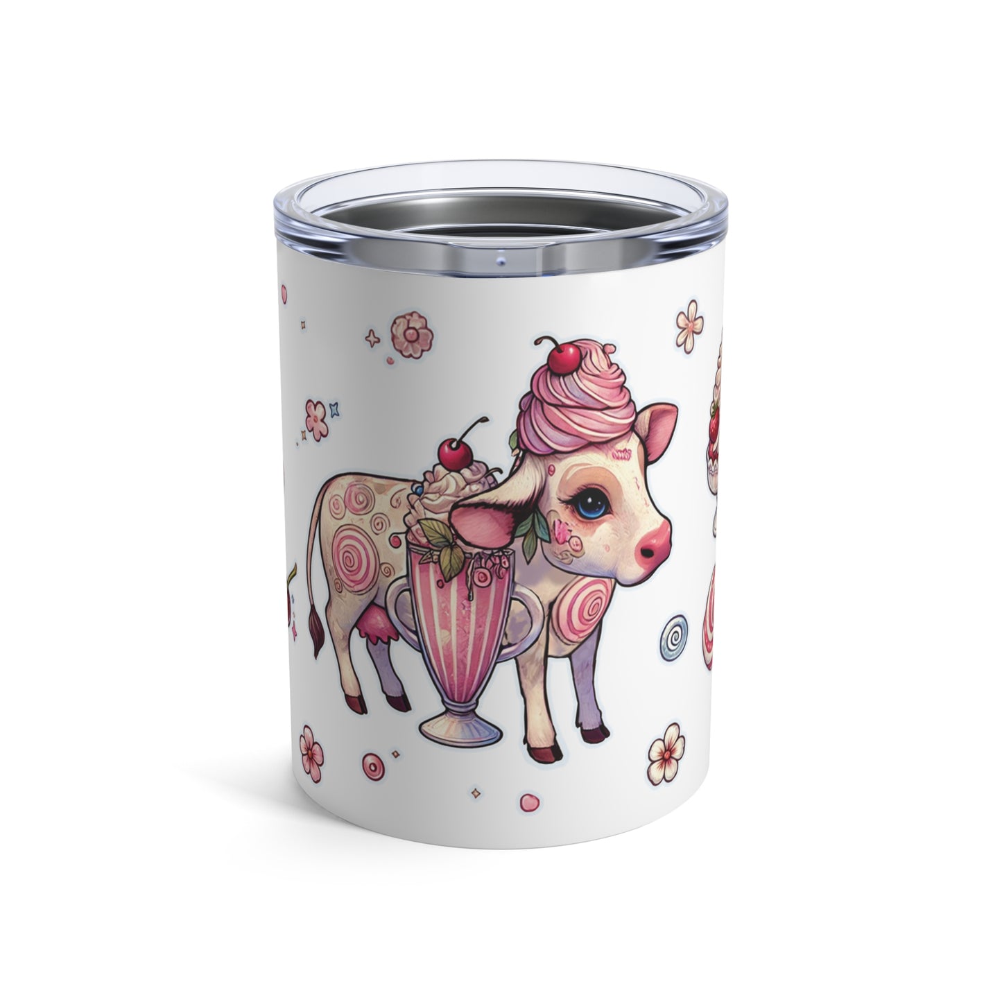 “Milkshake Cow” Tumbler – 10oz — curvy, caffeinated, and ready to mooo-ve 🐄🥤