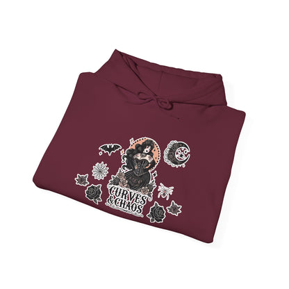 "Curves&Chaos" Unisex Heavy Blend™ Hooded Sweatshirt