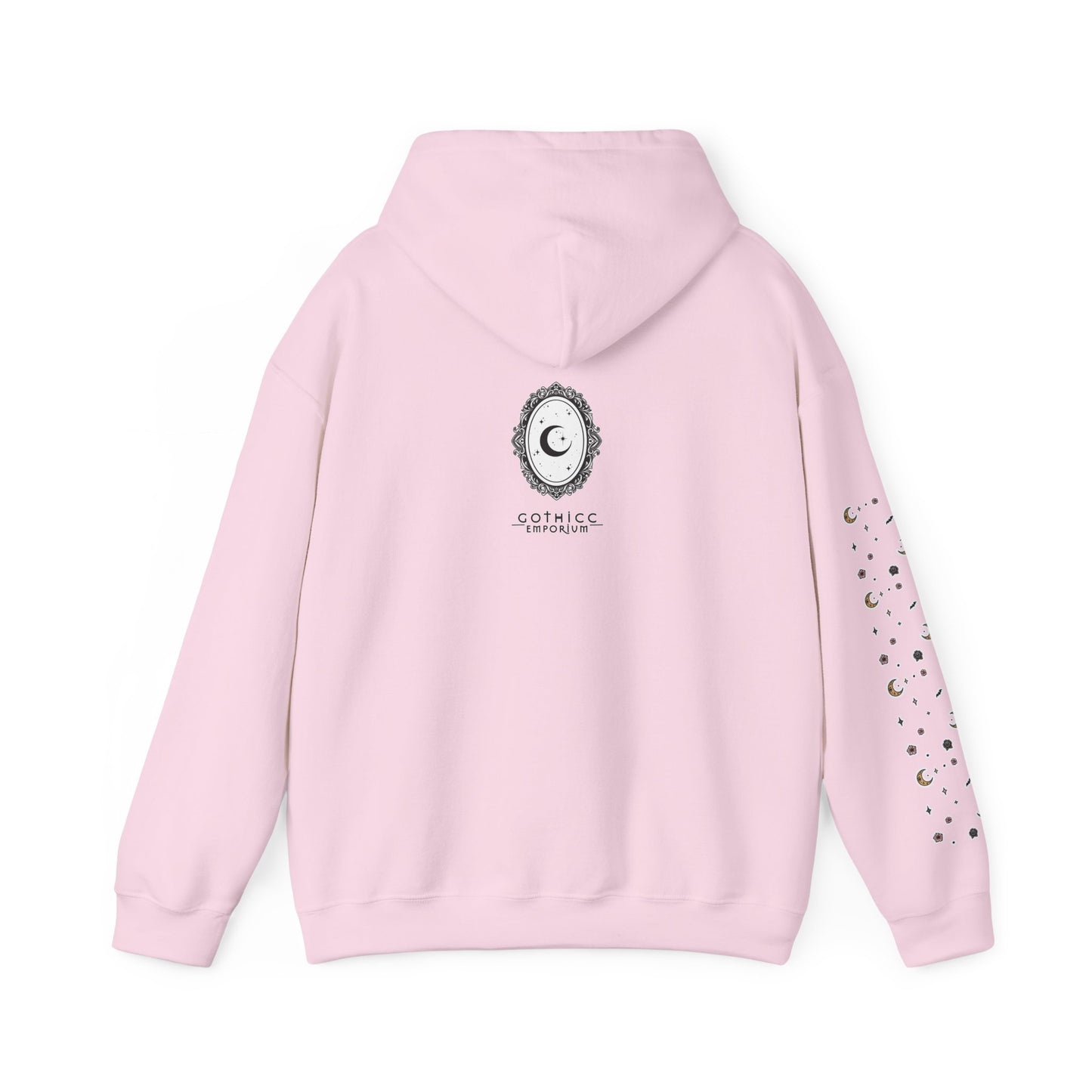🕸️“Soft Goth” Unisex Heavy Blend™ Hooded Sweatshirt — dreamy, deadly, and not here to be tamed 🖤🌙🕸️✨