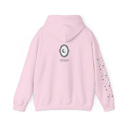 🕸️“Soft Goth” Unisex Heavy Blend™ Hooded Sweatshirt — dreamy, deadly, and not here to be tamed 🖤🌙🕸️✨