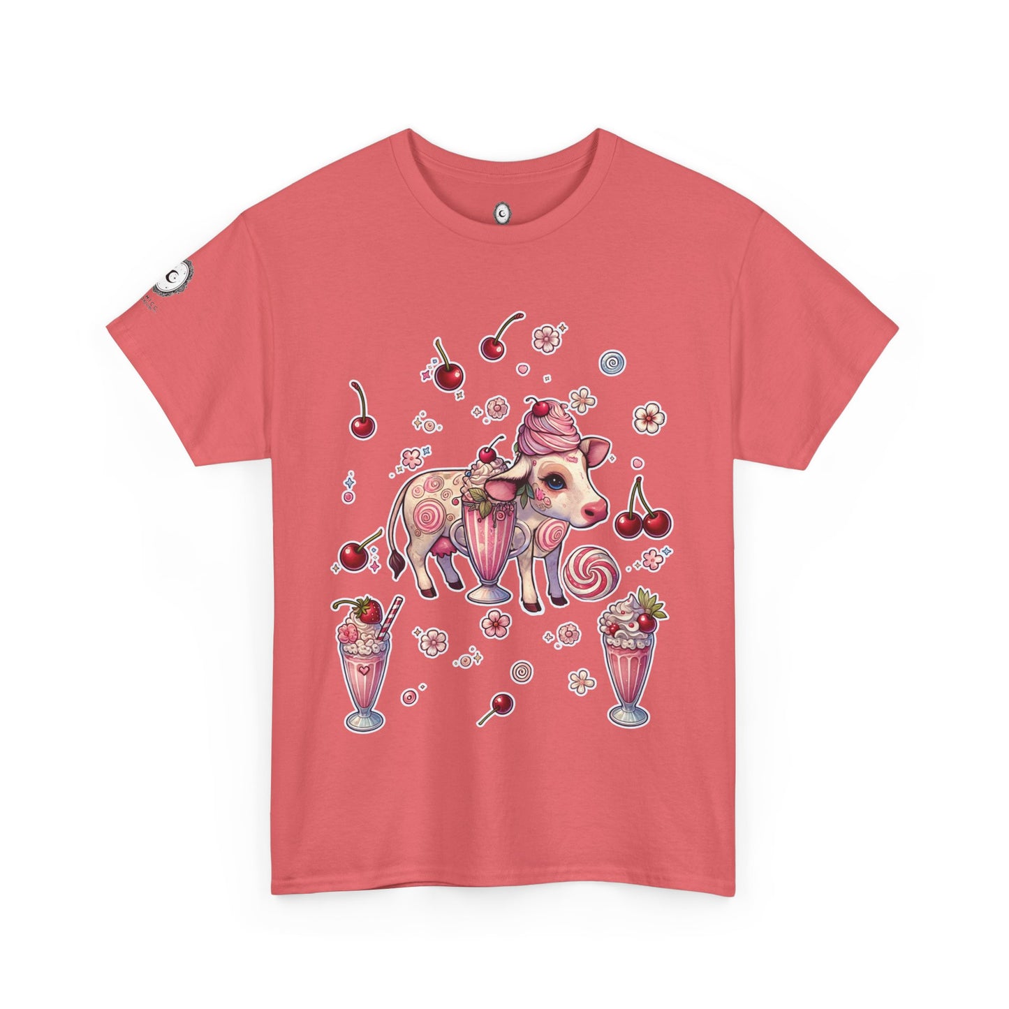 "Strawberry Milkshake" Unisex Heavy Cotton Tee