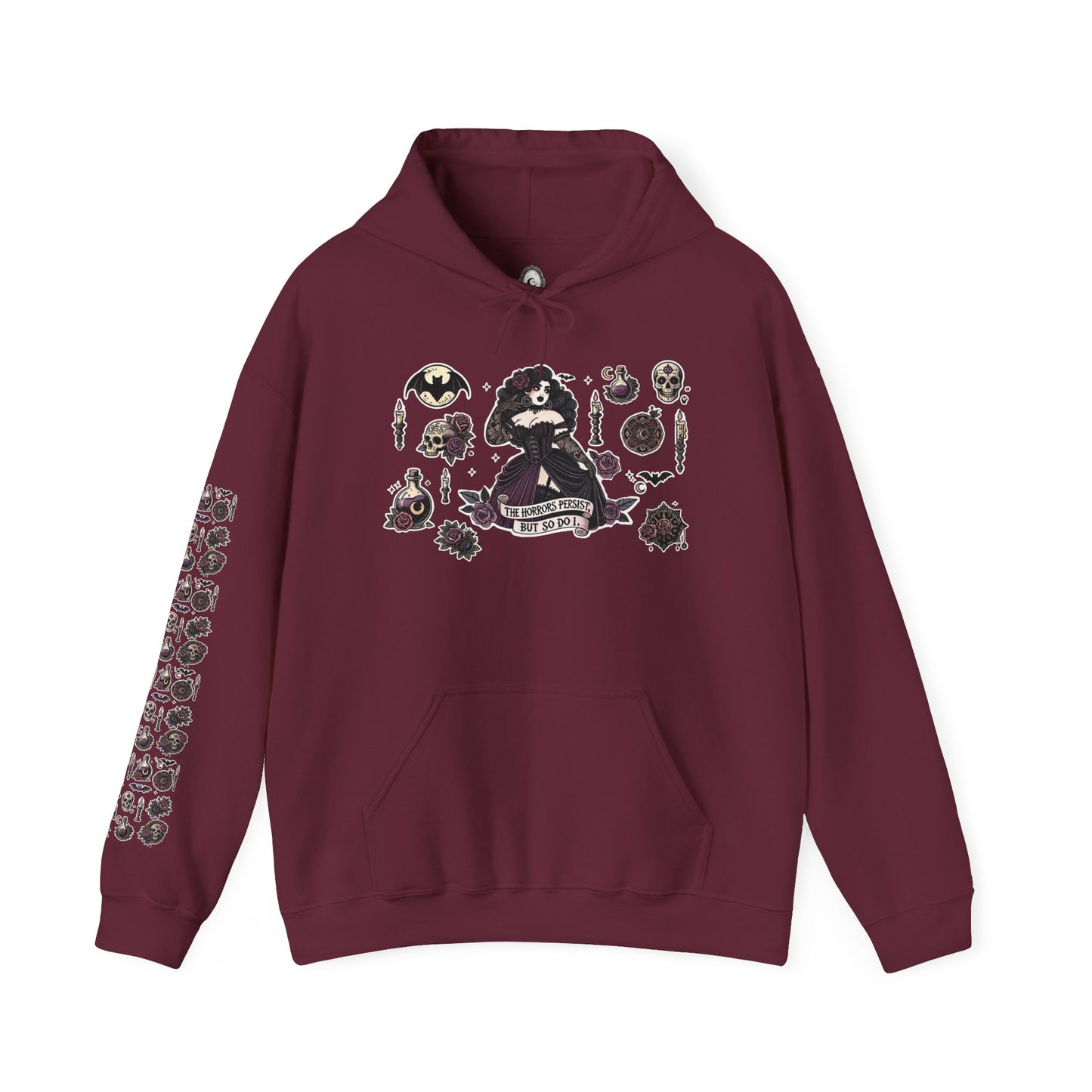 "The Horrors Persist" Unisex Heavy Blend™ Hooded Sweatshirt