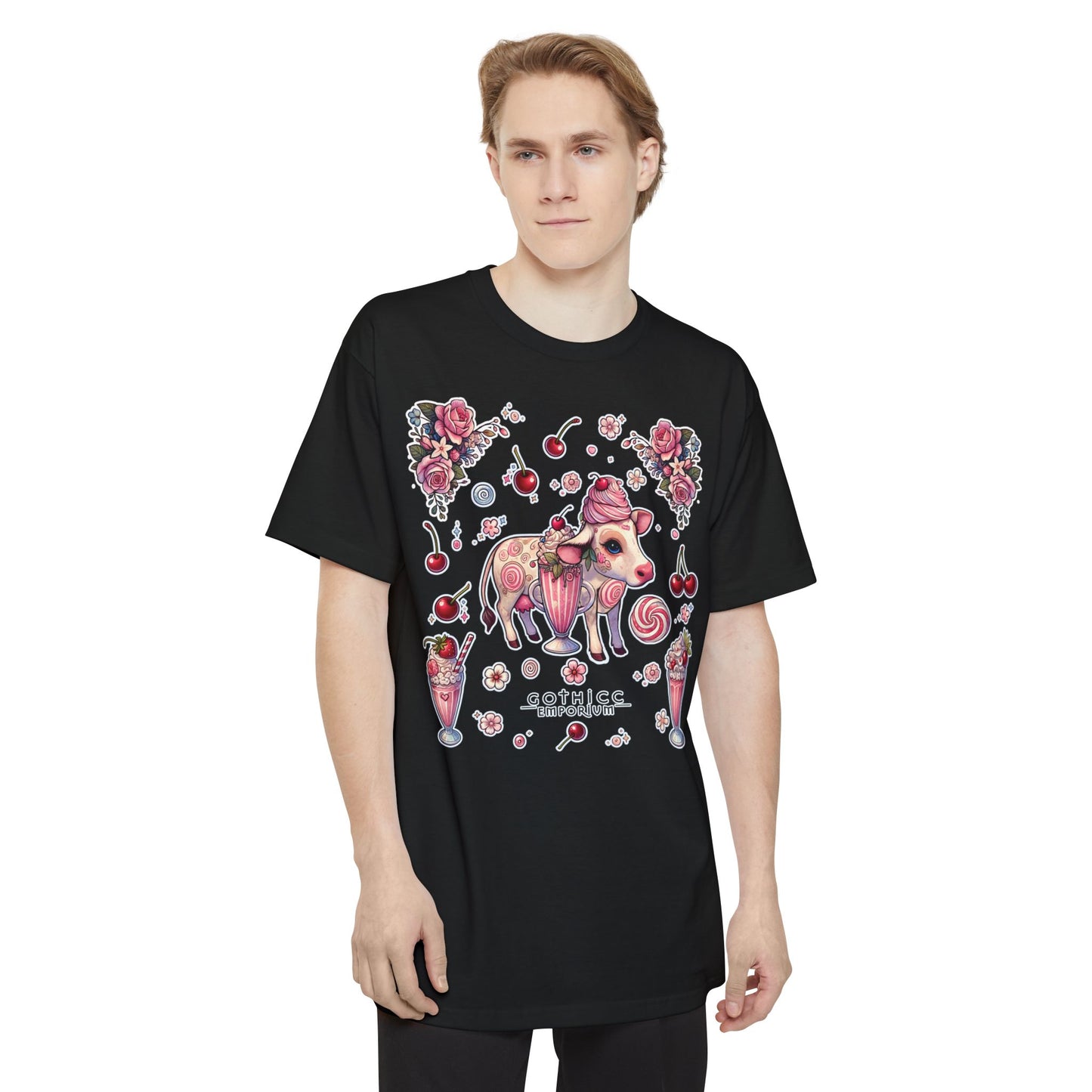 "Milkshake Cow" Unisex Tall Beefy-T® T-Shirt