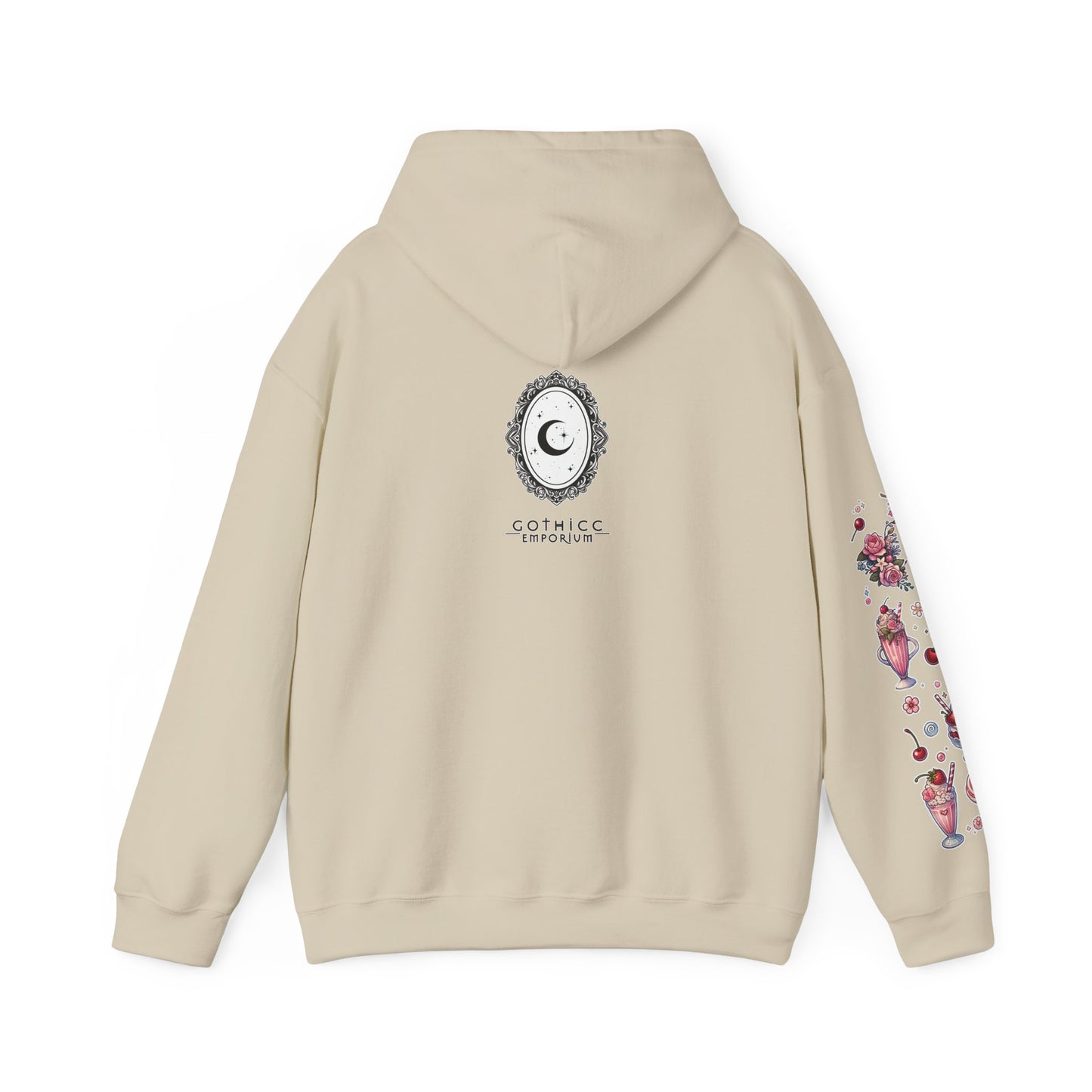 🐄🍓"Milkshake Cow” Unisex Heavy Blend™ Hooded Sweatshirt — sweet, thick, and unapologetically mooo-dy 🐄🍓🖤✨