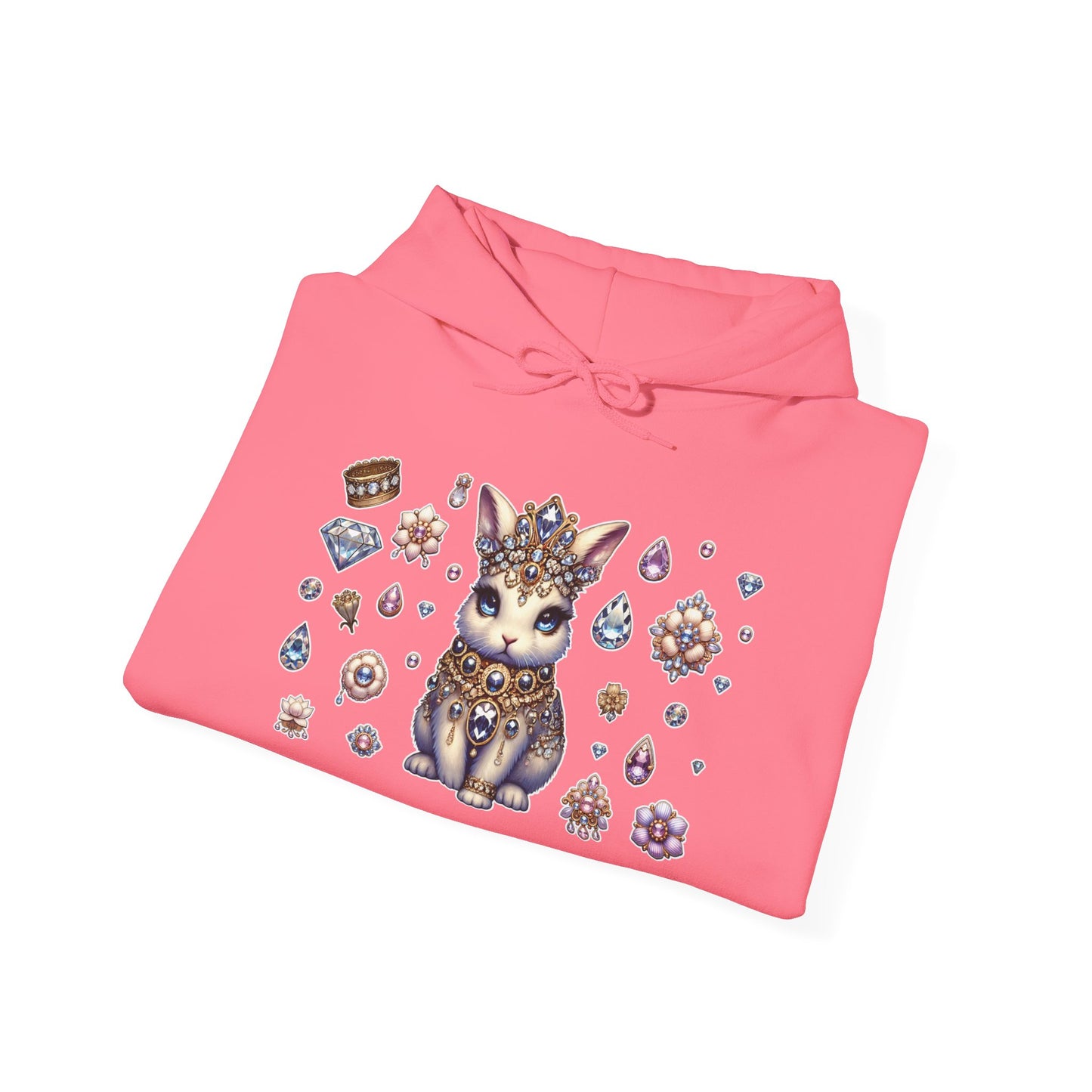 "Jeweled Bunny" Unisex Heavy Blend™ Hooded Sweatshirt