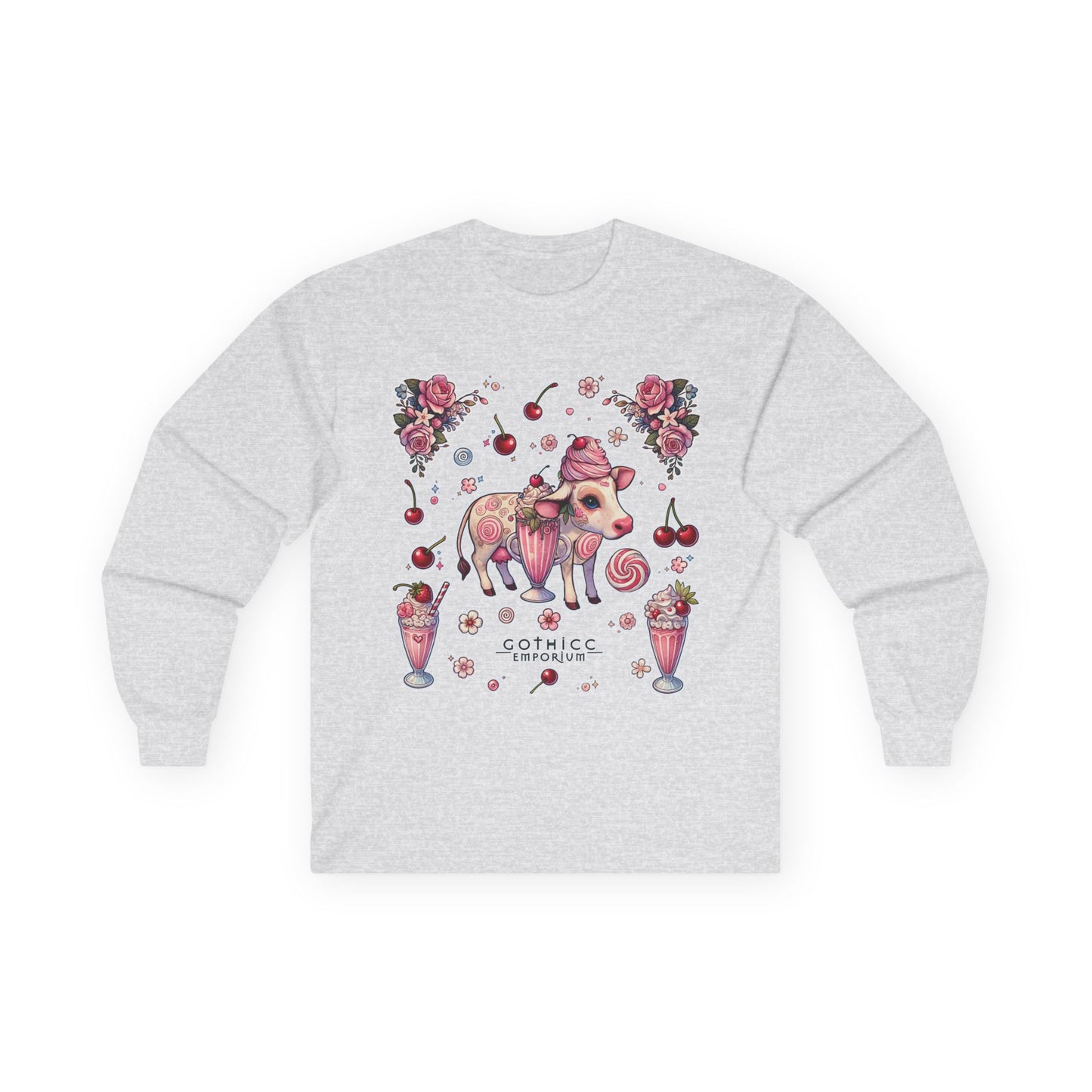"Milkshake Cow" Unisex Ultra Cotton Long Sleeve Tee