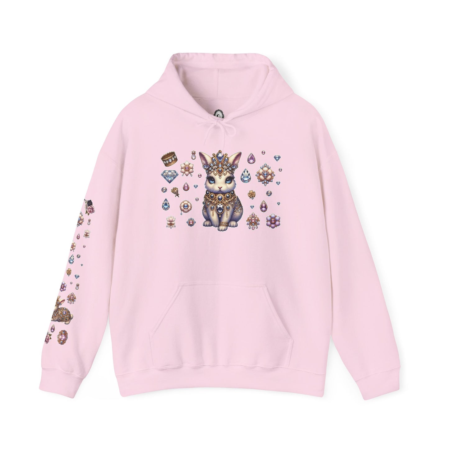 "Jeweled Bunny" Unisex Heavy Blend™ Hooded Sweatshirt