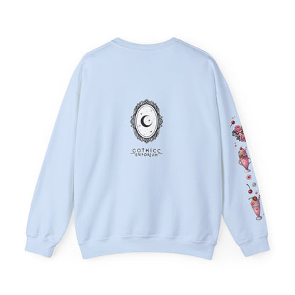 “Milkshake Cow” Unisex Heavy Blend™ Crewneck Sweatshirt — thick-cut comfort with dairy-core drip 🐄🥤🖤✨