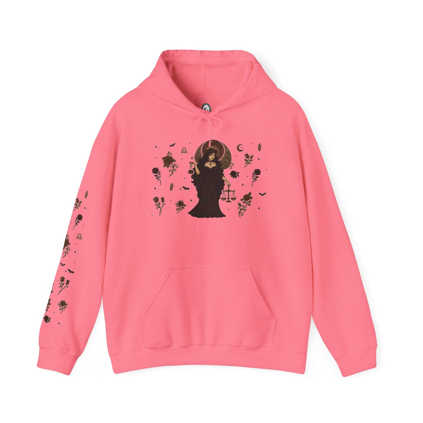 “Libra” Unisex Heavy Blend™ Hooded Sweatshirt — balanced, bold, and serving celestial symmetry♎🖤⚖️✨