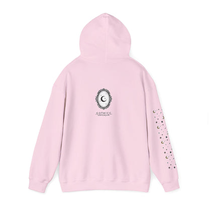 🕸️“Soft Goth” Unisex Heavy Blend™ Hooded Sweatshirt — dreamy, deadly, and not here to be tamed 🖤🌙🕸️✨