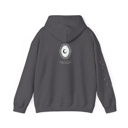 🔮“Thicc Witchyy” Unisex Heavy Blend™ Hooded Sweatshirt — curvy, cursed, and casting chaos 🖤🕯️🌙✨
