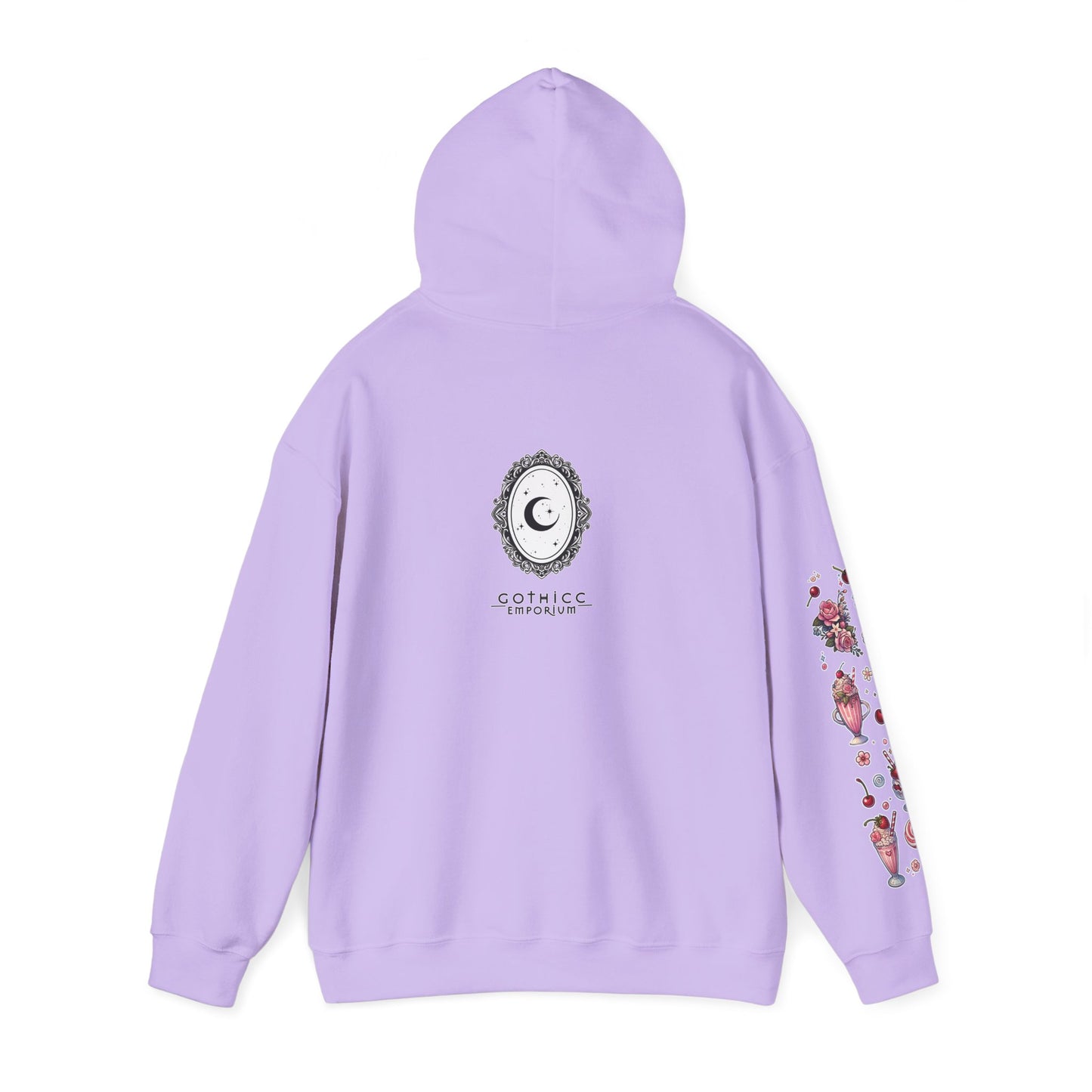 🐄🍓"Milkshake Cow” Unisex Heavy Blend™ Hooded Sweatshirt — sweet, thick, and unapologetically mooo-dy 🐄🍓🖤✨