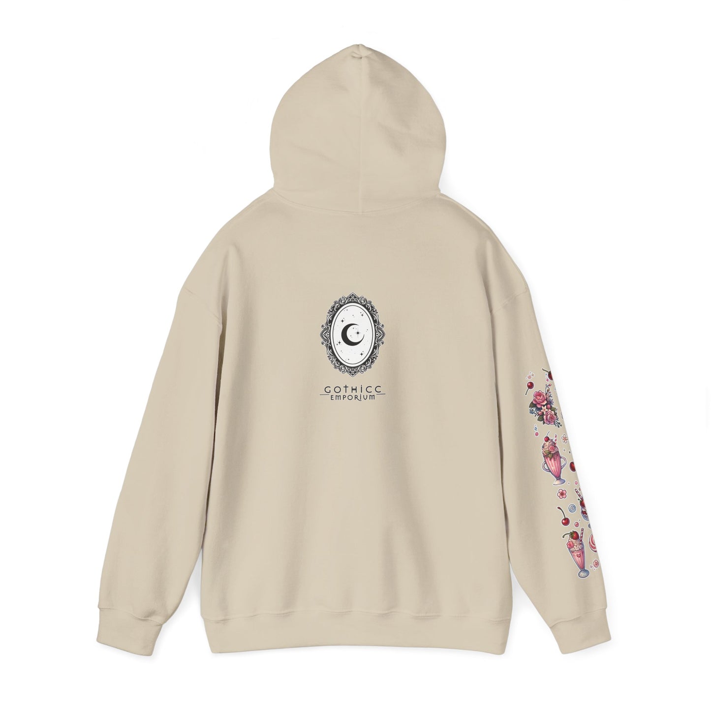 🐄🍓"Milkshake Cow” Unisex Heavy Blend™ Hooded Sweatshirt — sweet, thick, and unapologetically mooo-dy 🐄🍓🖤✨
