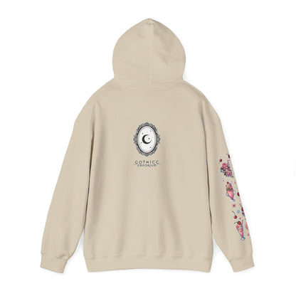 🐄🍓"Milkshake Cow” Unisex Heavy Blend™ Hooded Sweatshirt — sweet, thick, and unapologetically mooo-dy 🐄🍓🖤✨