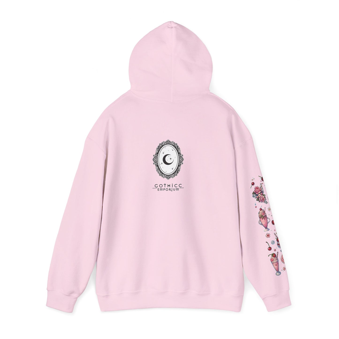 🐄🍓"Milkshake Cow” Unisex Heavy Blend™ Hooded Sweatshirt — sweet, thick, and unapologetically mooo-dy 🐄🍓🖤✨