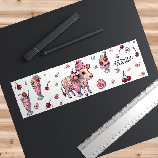 “Milkshake Cow” Bumper Sticker — thicc, glossy, and made to turn heads in traffic 🐄🚗💅✨