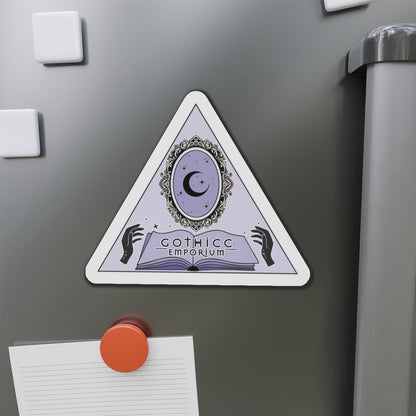 Gothicc Emporium Die-Cut Magnet — magnetic, mysterious, and made to mark your lair 🖤🧲🌙✨