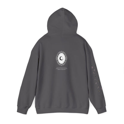 🔮“Thicc Witchyy” Unisex Heavy Blend™ Hooded Sweatshirt — curvy, cursed, and casting chaos 🖤🕯️🌙✨