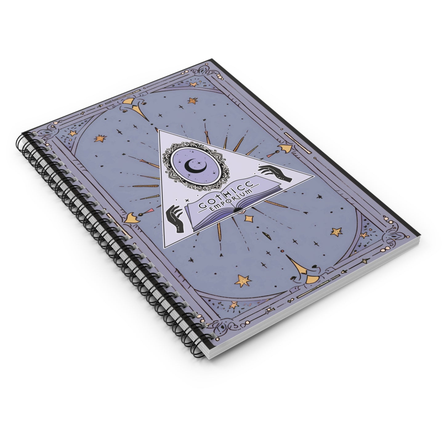 Gothicc Emporium Spiral Notebook - Ruled Line in black