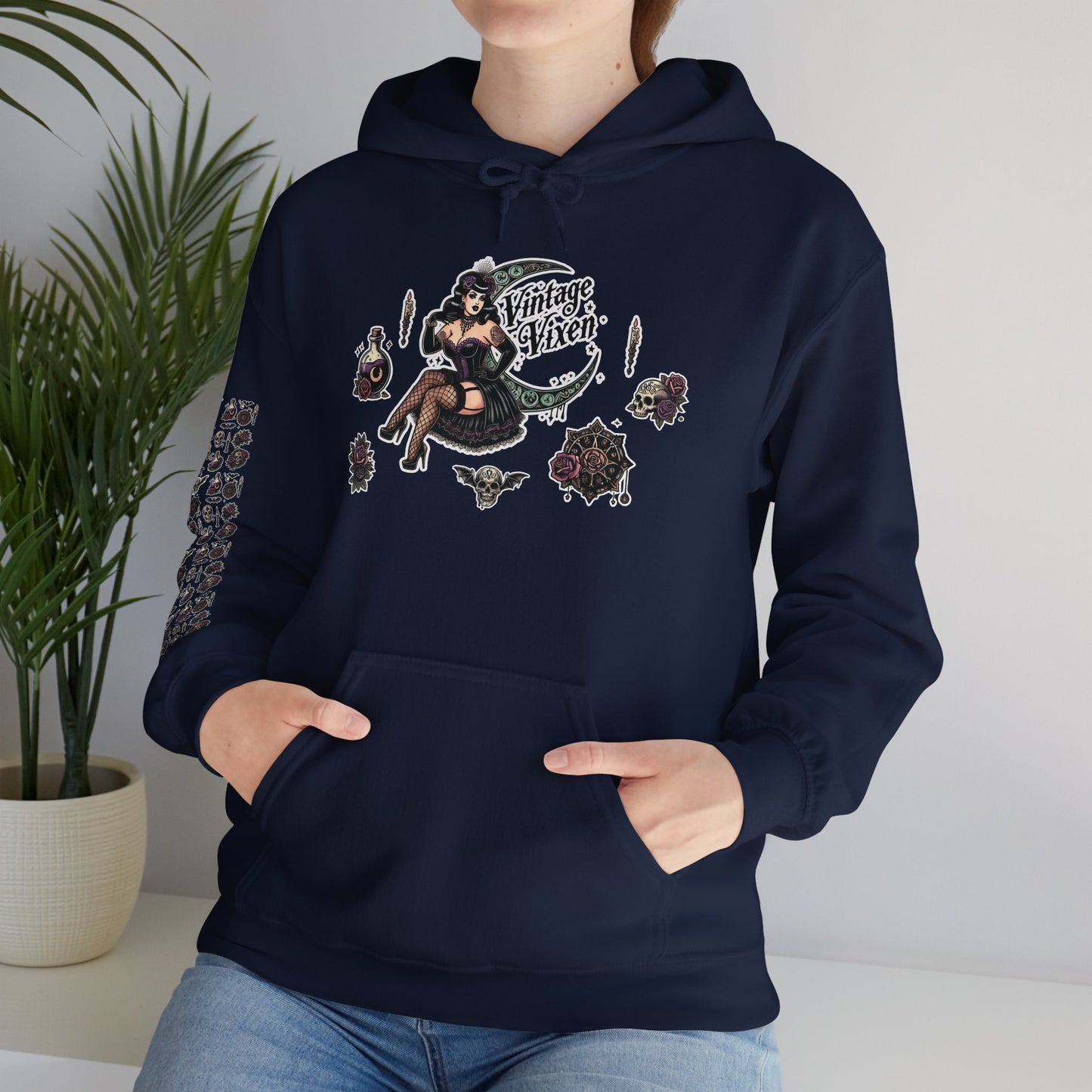 "Vintage Vixen" Unisex Heavy Blend™ Hooded Sweatshirt