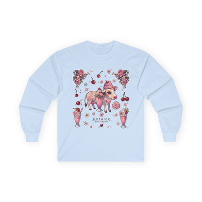 "Milkshake Cow" Unisex Ultra Cotton Long Sleeve Tee