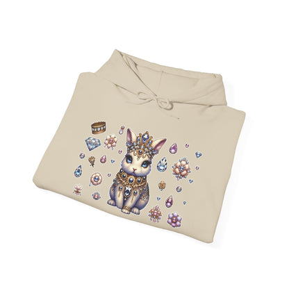 "Jeweled Bunny" Unisex Heavy Blend™ Hooded Sweatshirt