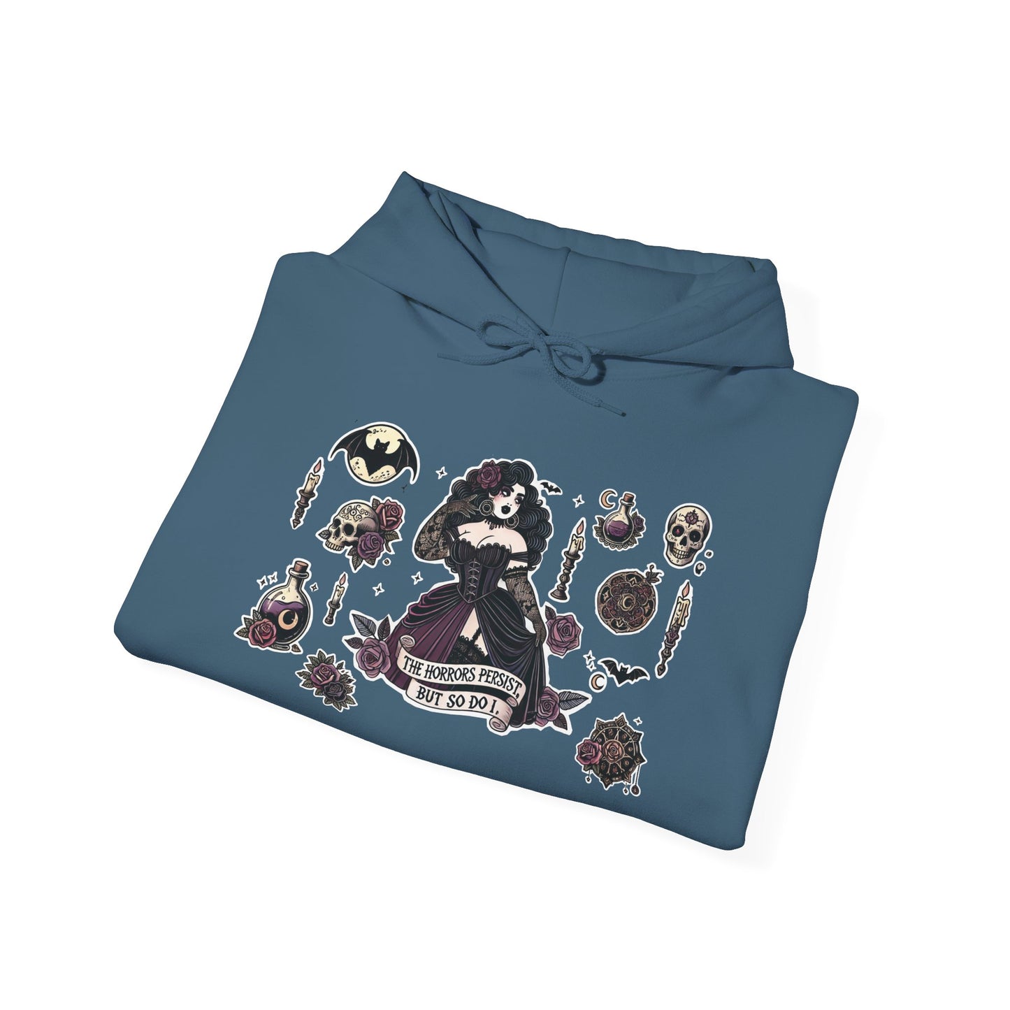 "The Horrors Persist" Unisex Heavy Blend™ Hooded Sweatshirt