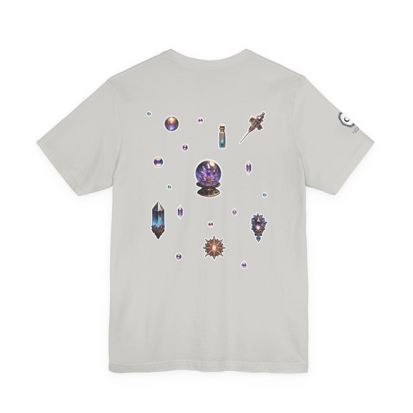 “Crystal Gem” Unisex Jersey Short Sleeve Tee — smooth, sharp, and charged with cosmic energy 💎🌌🖤