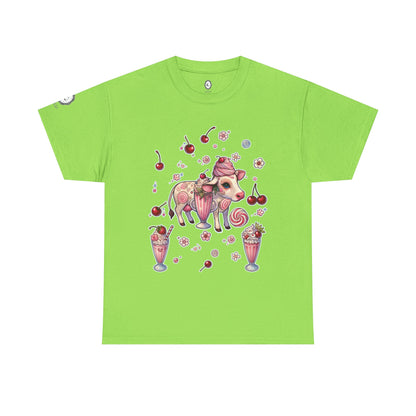 "Strawberry Milkshake" Unisex Heavy Cotton Tee