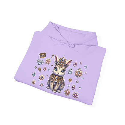 "Jeweled Bunny" Unisex Heavy Blend™ Hooded Sweatshirt