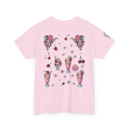 "Strawberry Milkshake" Unisex Heavy Cotton Tee