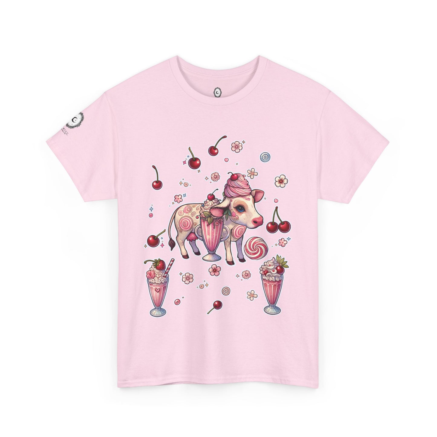 "Strawberry Milkshake" Unisex Heavy Cotton Tee