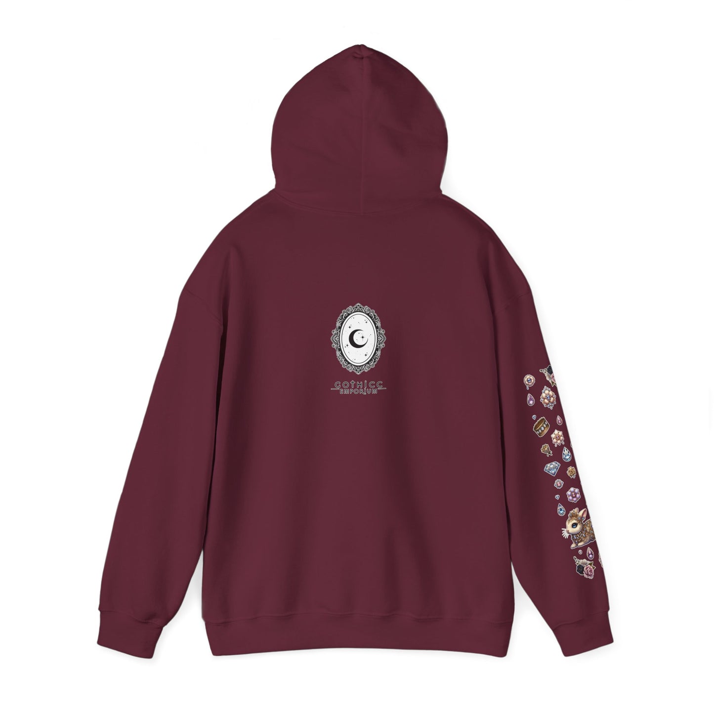 "Jeweled Bunny" Unisex Heavy Blend™ Hooded Sweatshirt