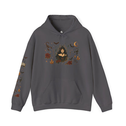 “Scorpio” Unisex Heavy Blend™ Hooded Sweatshirt — magnetic, mysterious, and deadly chic ♏🖤🦂