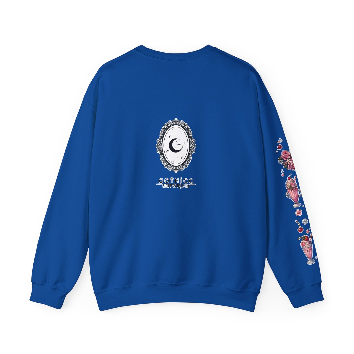 “Milkshake Cow” Unisex Heavy Blend™ Crewneck Sweatshirt — thick-cut comfort with dairy-core drip 🐄🥤🖤✨