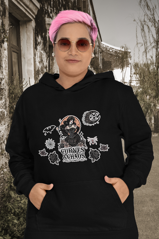 "Curves&Chaos" Unisex Heavy Blend™ Hooded Sweatshirt