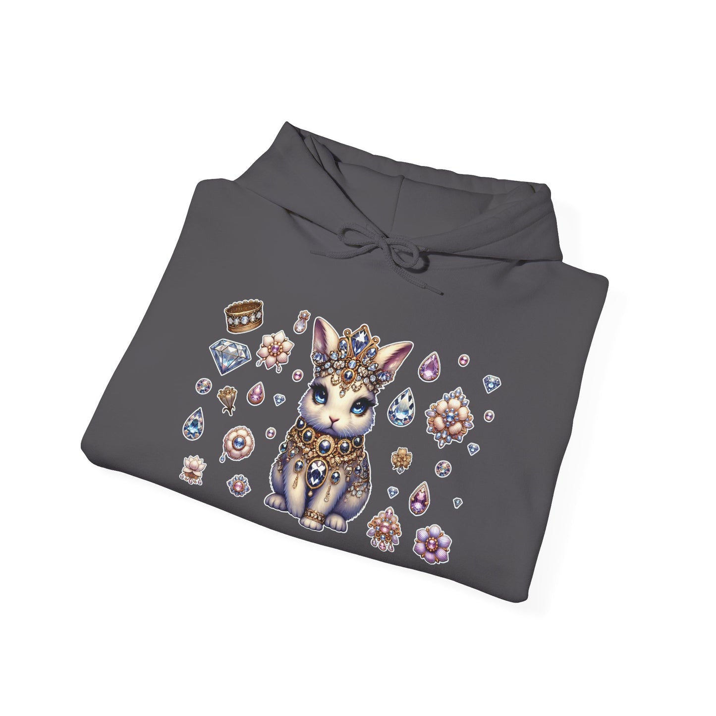 "Jeweled Bunny" Unisex Heavy Blend™ Hooded Sweatshirt