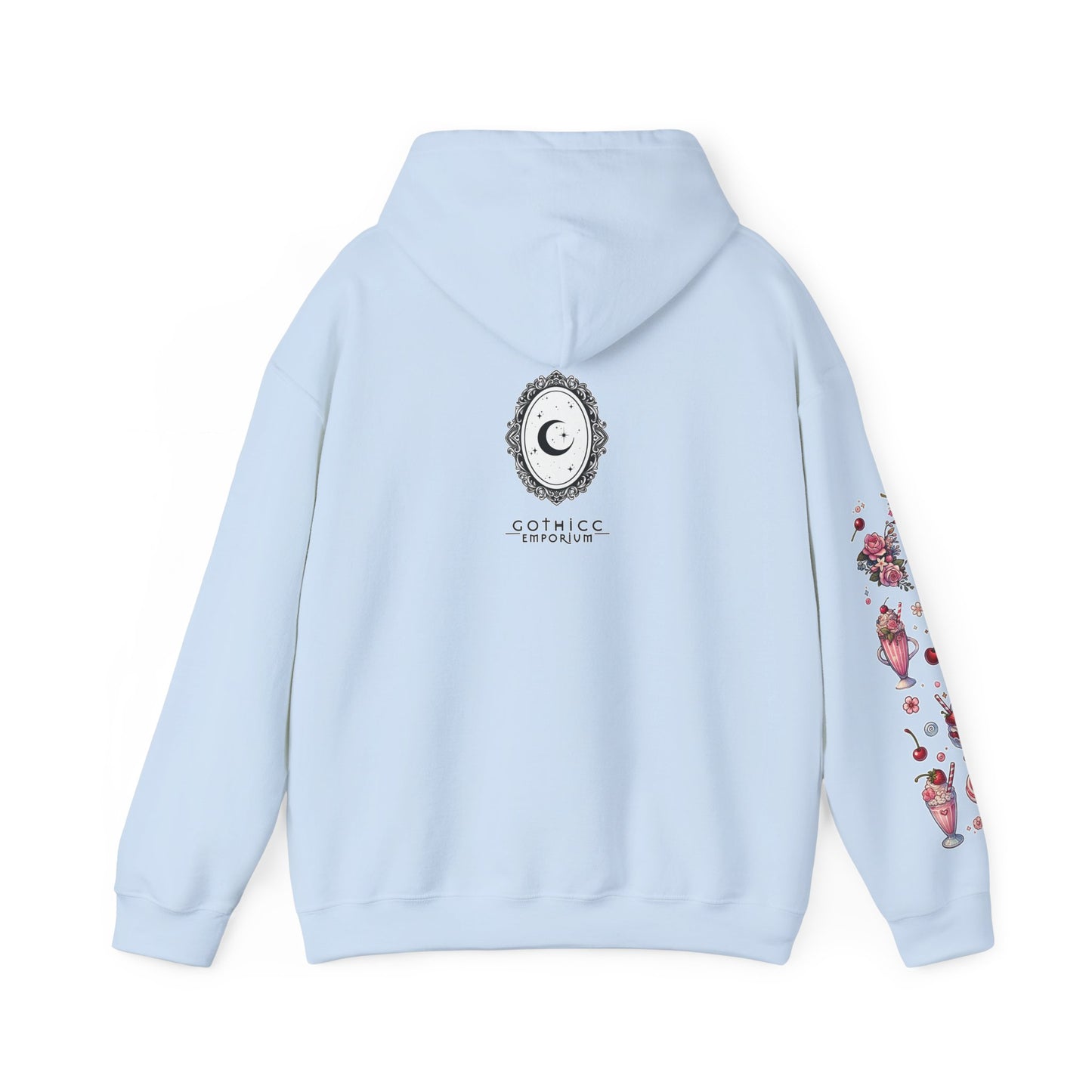 🐄🍓"Milkshake Cow” Unisex Heavy Blend™ Hooded Sweatshirt — sweet, thick, and unapologetically mooo-dy 🐄🍓🖤✨