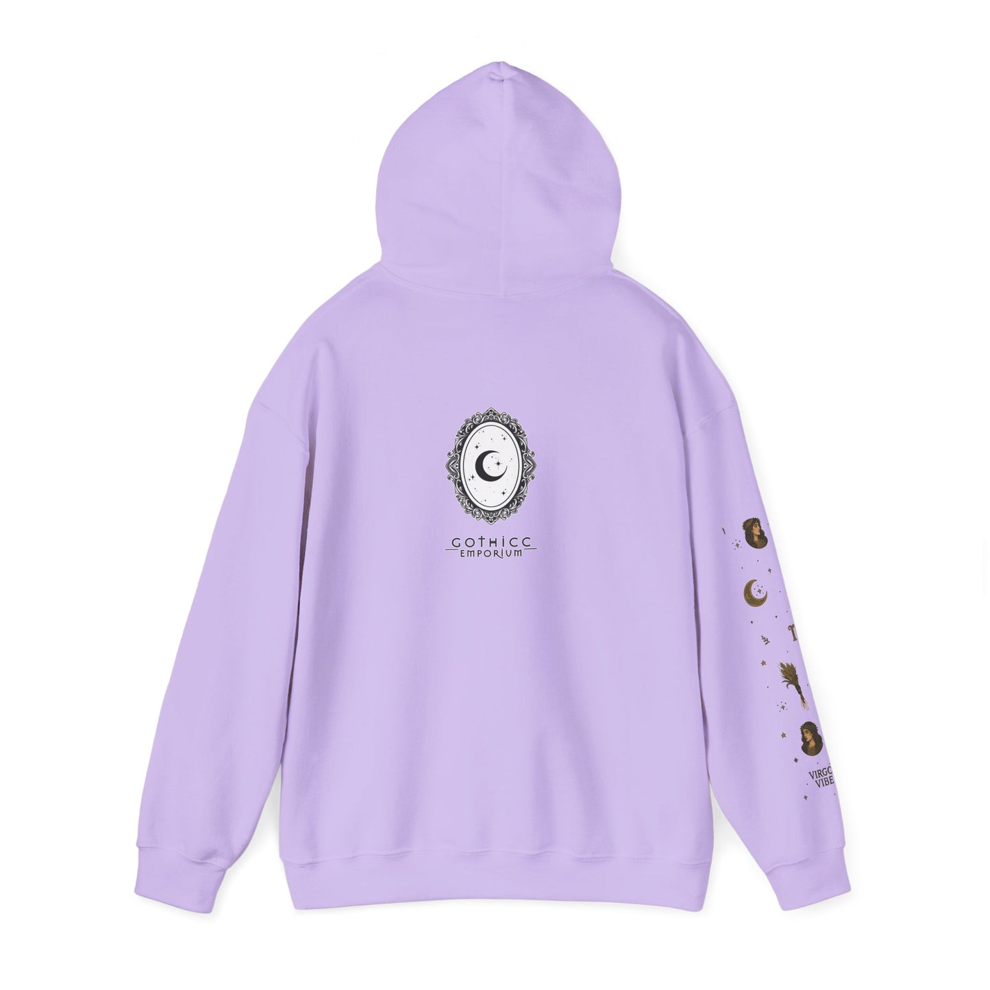 “Virgo” Unisex Heavy Blend™ Hooded Sweatshirt — organized, observant, and witchy in the best way ♍🖤✨