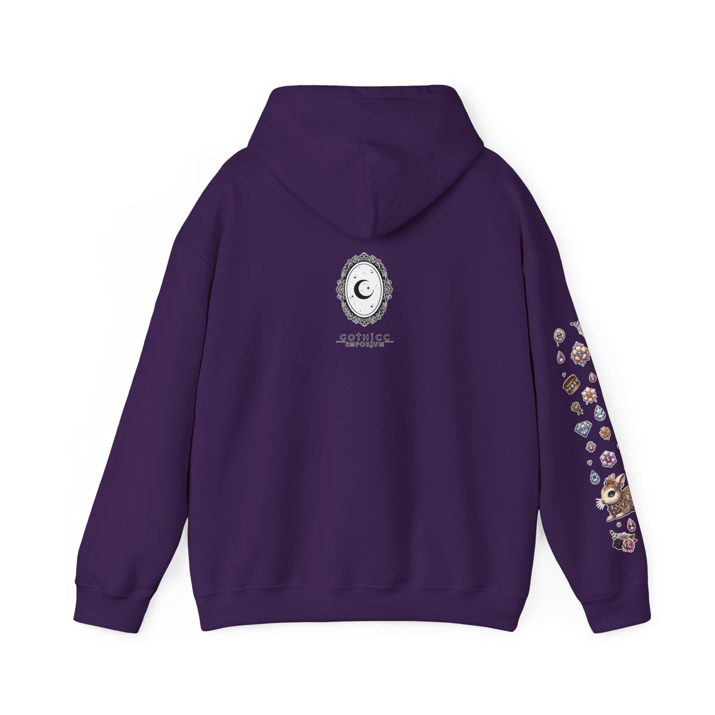 "Jeweled Bunny" Unisex Heavy Blend™ Hooded Sweatshirt