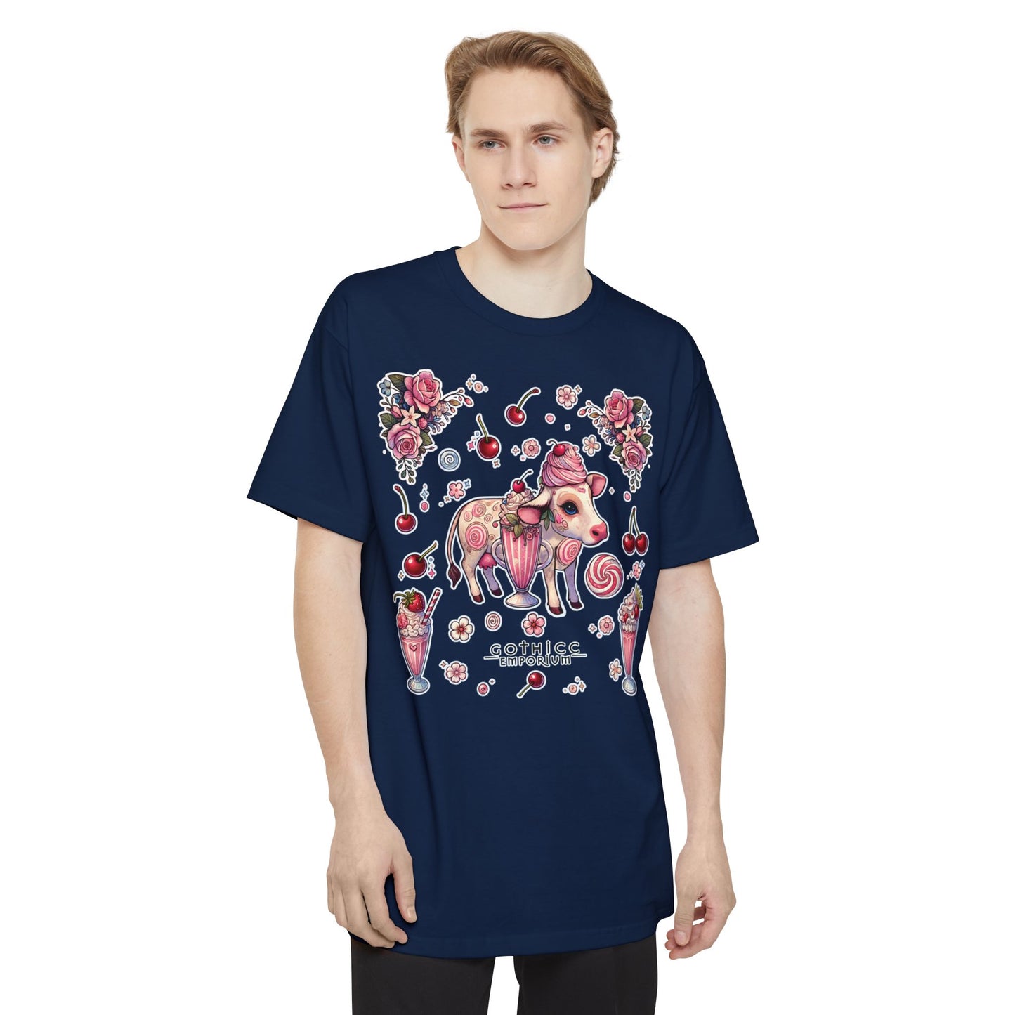"Milkshake Cow" Unisex Tall Beefy-T® T-Shirt