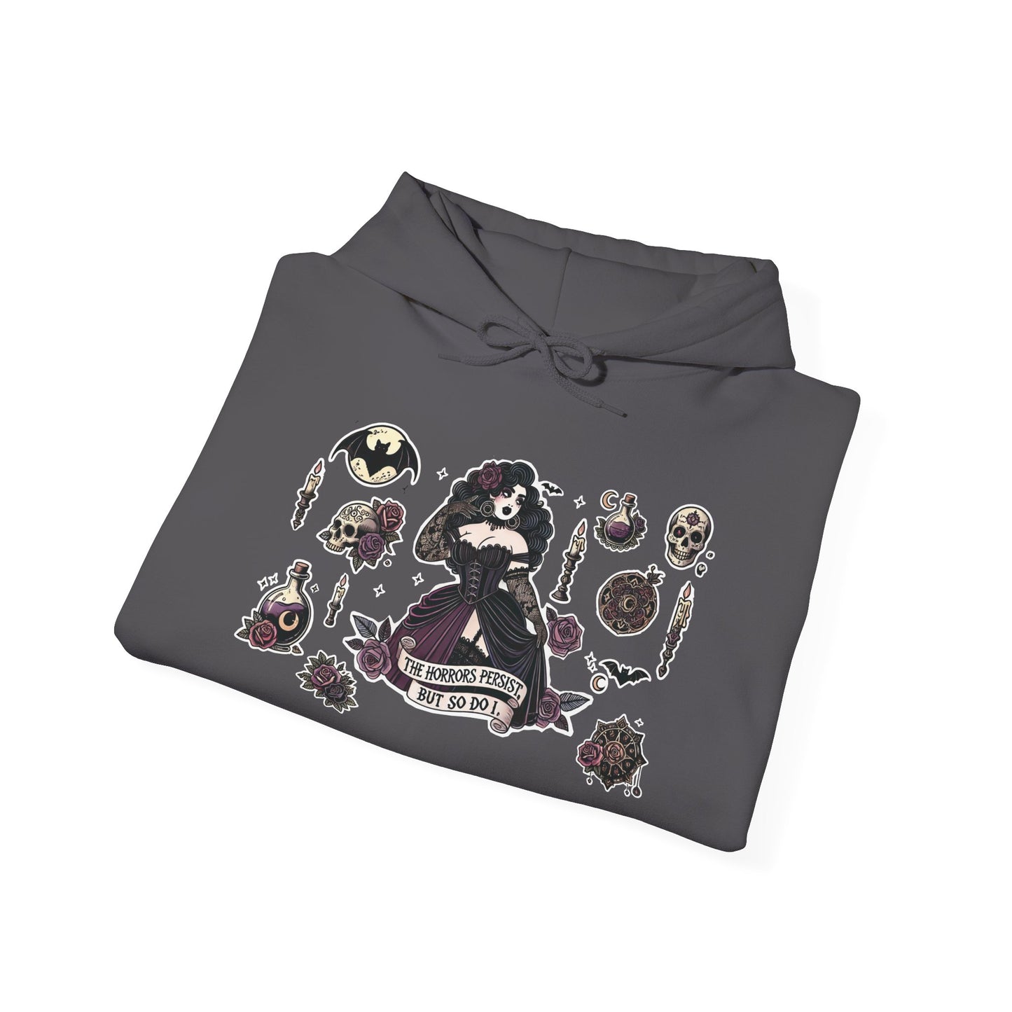 "The Horrors Persist" Unisex Heavy Blend™ Hooded Sweatshirt