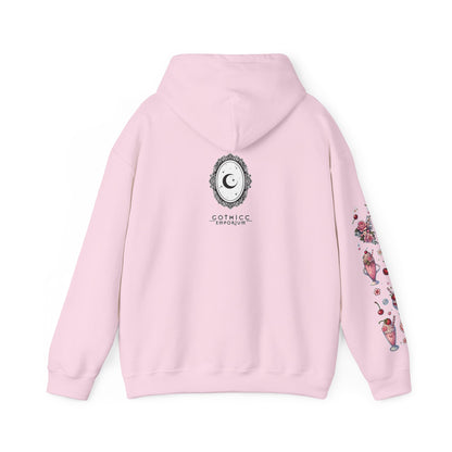 🐄🍓"Milkshake Cow” Unisex Heavy Blend™ Hooded Sweatshirt — sweet, thick, and unapologetically mooo-dy 🐄🍓🖤✨