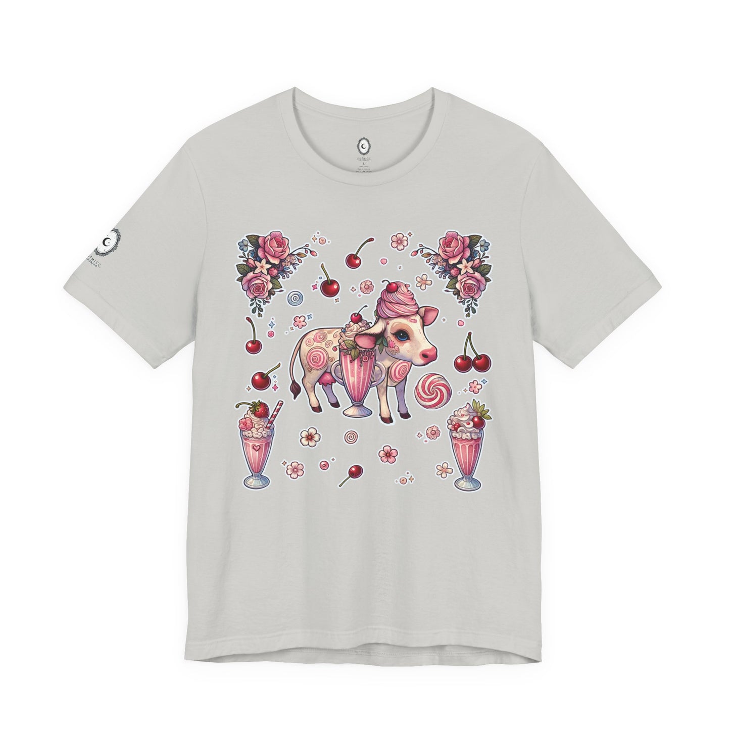 “Milkshake Cow” Unisex Jersey Short Sleeve Tee — soft, sassy, and sweet enough to spill 🐄🥤💅🖤