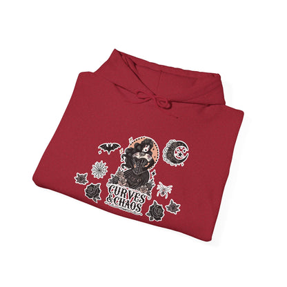 "Curves&Chaos" Unisex Heavy Blend™ Hooded Sweatshirt