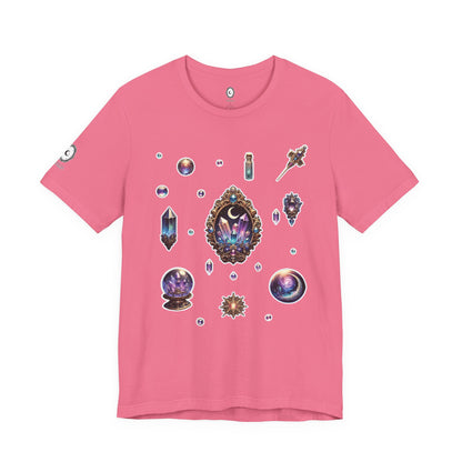 “Crystal Gem” Unisex Jersey Short Sleeve Tee — smooth, sharp, and charged with cosmic energy 💎🌌🖤
